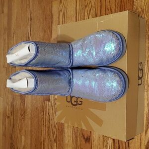 UGG Iridescent Purple Sequin Boots